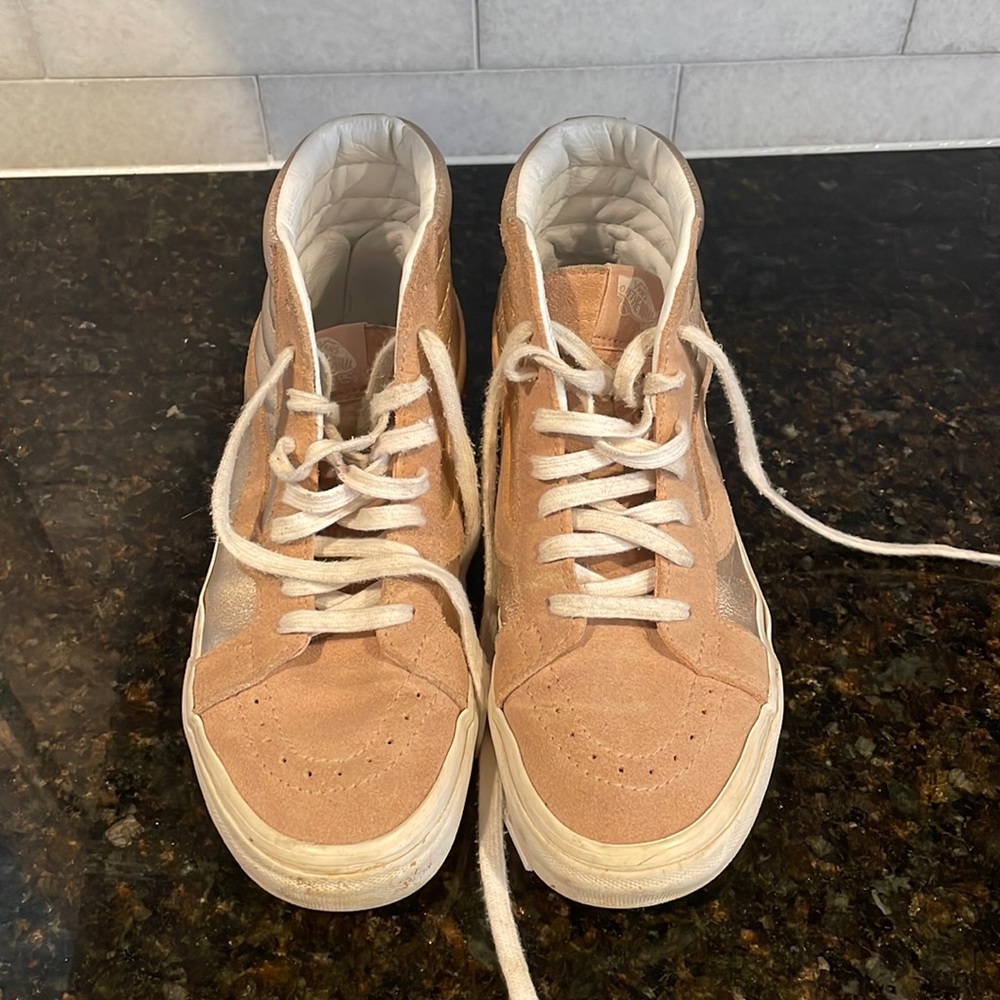 VANS Rose Gold size 8 - high top